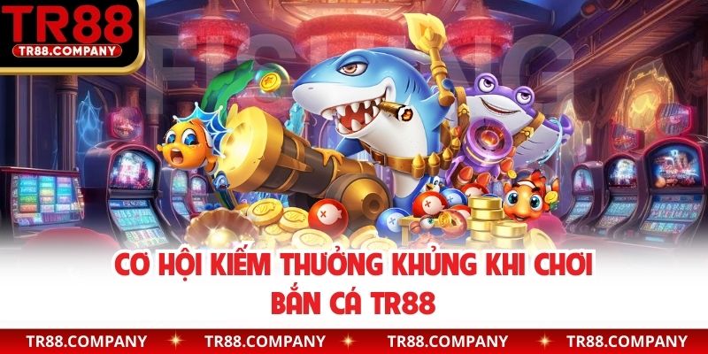 Cơ hội kiếm thưởng khủng khi chơi bắn cá TR88