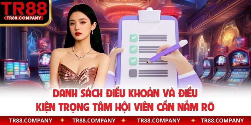 Danh sách điều khoản và điều kiện trọng tâm hội viên cần nắm rõ